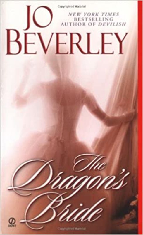Book cover for "The Dragon's Bride" by Jo Beverley