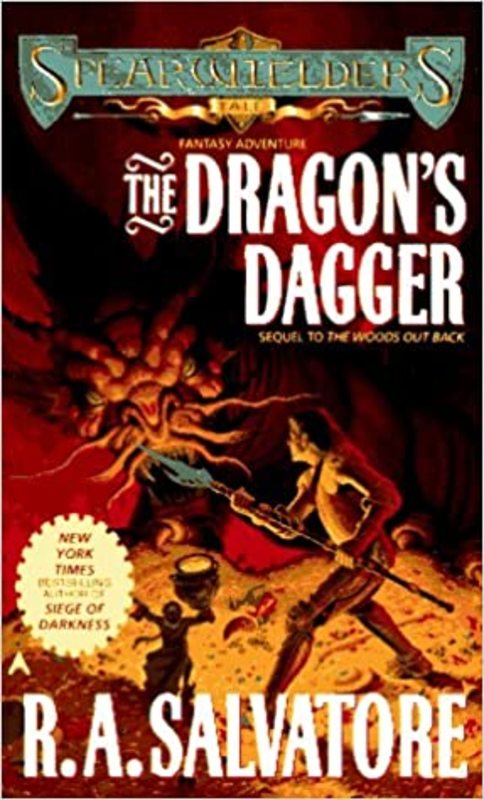 Book cover for "The Dragon's Dagger" by RA Salvatore