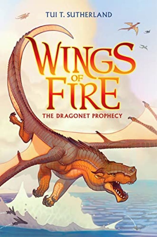 Book cover for "The Dragonet Prophecy" by Tui T Sutherland