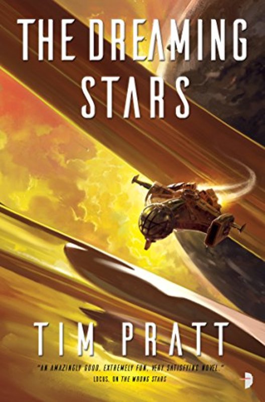 Book cover for "The Dreaming Stars" by Tim Pratt