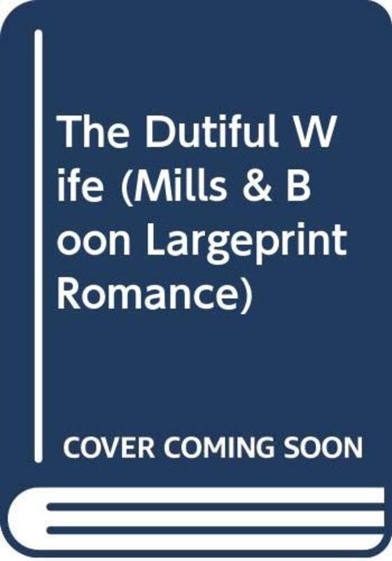 Book cover for "The Dutiful Wife" by Penny Jordan