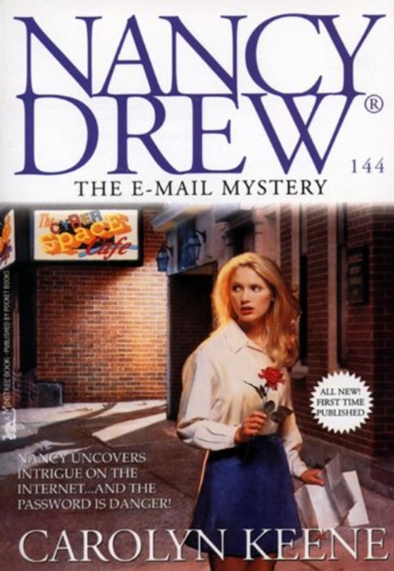 Book cover for "The E-Mail Mystery" by Carolyn Keene