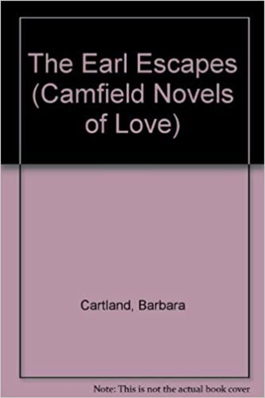 Book cover for "The Earl Escapes" by Barbara Cartland