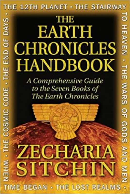 Book cover for "The Earth Chronicles Handbook" by Zecharia Sitchin