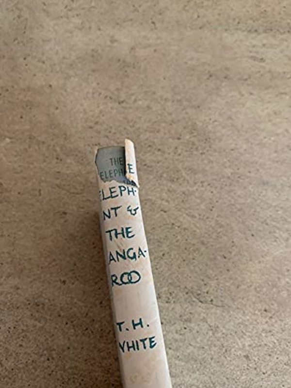 Book cover for "The Elephant and the Kangaroo" by TH White