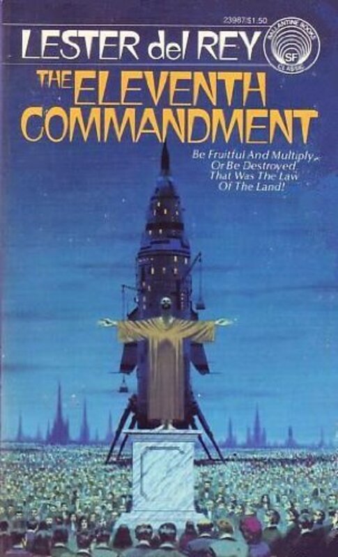 Book cover for "The Eleventh Commandment" by Lester Del Rey