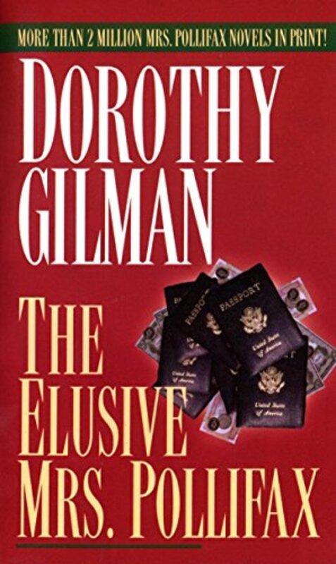 Book cover for "The Elusive Mrs. Pollifax" by Dorothy Gilman