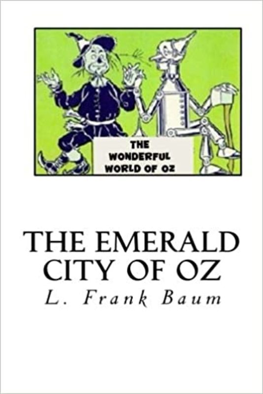 Book cover for "The Emerald City of Oz" by L Frank Baum