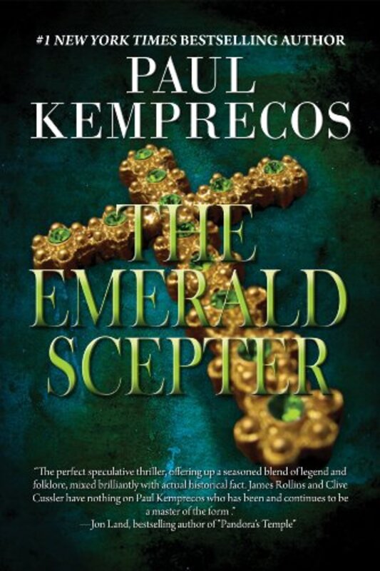 Book cover for "The Emerald Scepter" by Paul Kemprecos