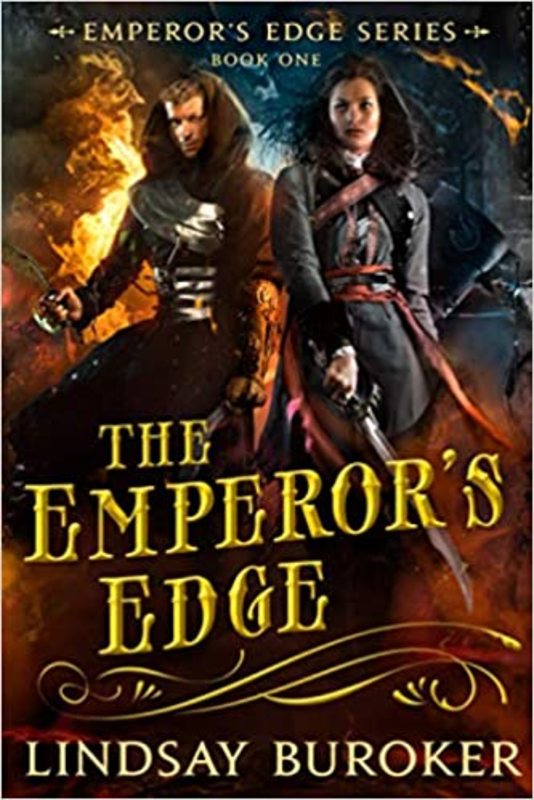 Book cover for "The Emperor's Edge" by Lindsay Buroker