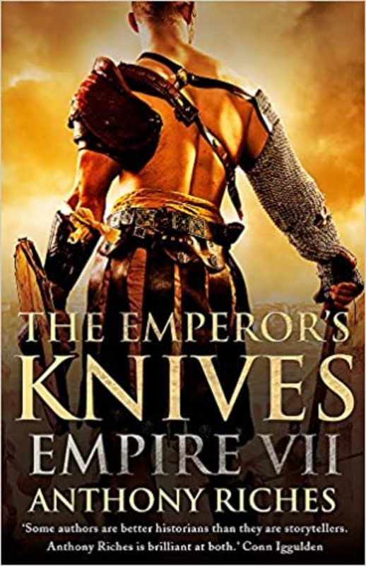 Book cover for "The Emperor's Knives" by Anthony Riches