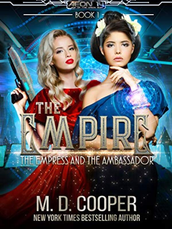 Book cover for "The Empress and the Ambassador" by MD Cooper