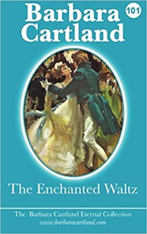 Book cover for "The Enchanted Waltz" by Barbara Cartland