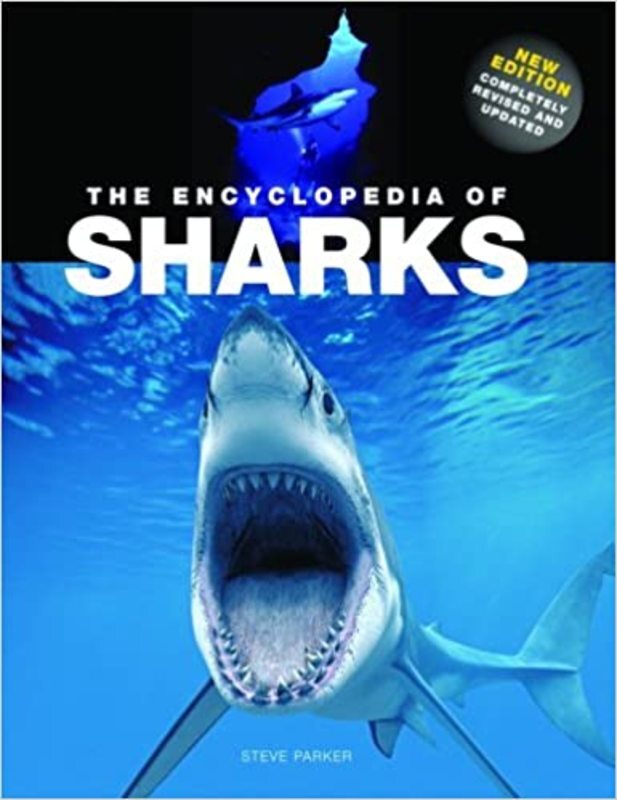 Book cover for "The Encyclopedia of Sharks" by Steve Parker