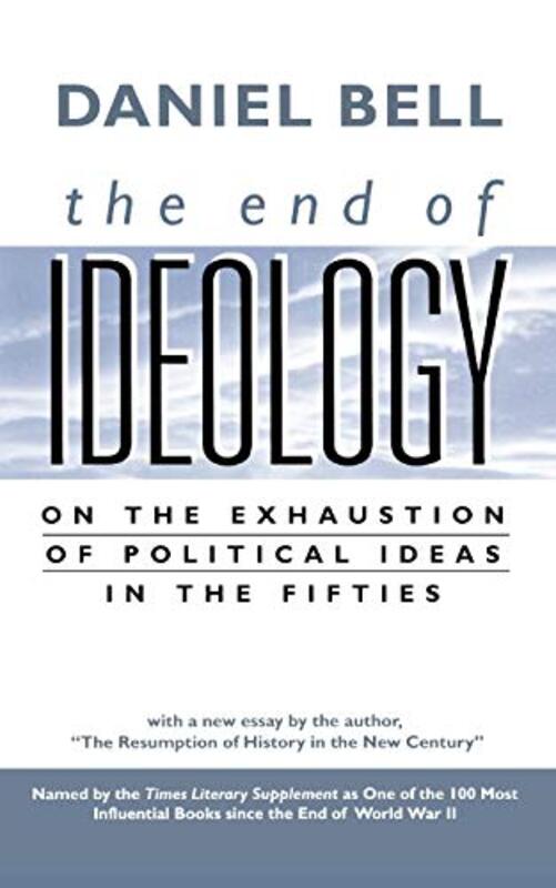 Book cover for "The End of Ideology" by Daniel Bell