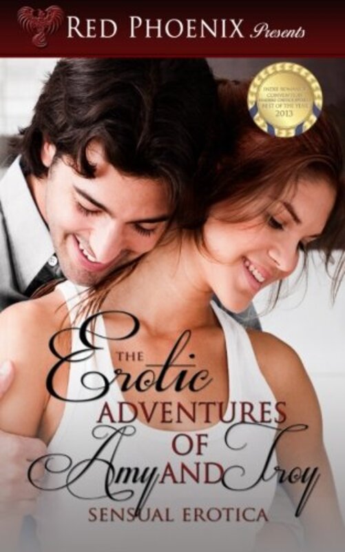 Book cover for "The Erotic Adventures of Amy and Troy" by Red Phoenix