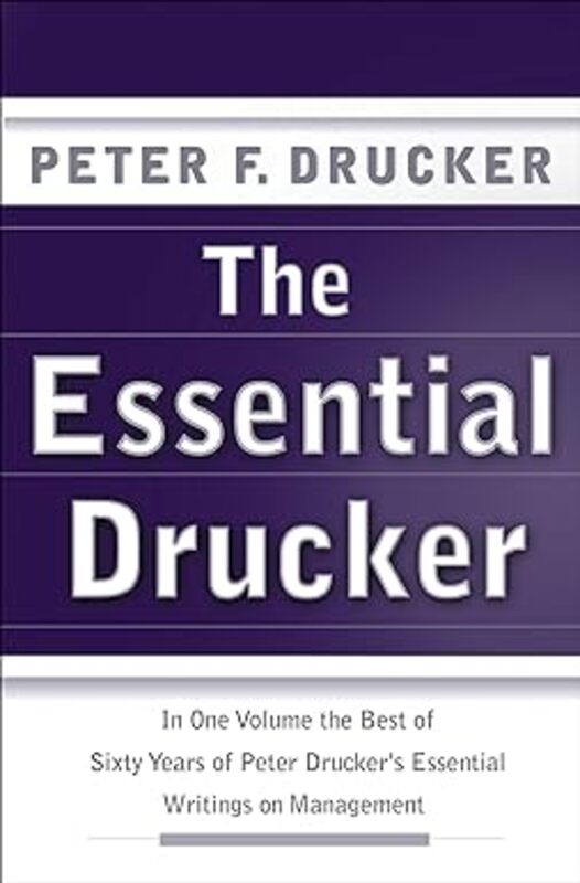 Book cover for "The Essential Drucker" by Peter F. Drucker