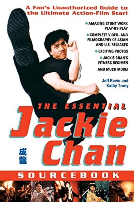Book cover for "The Essential Jackie Chan Source Book" by Jeff Rovin
