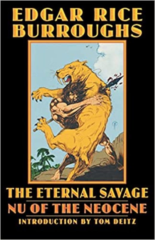Book cover for "The Eternal Savage / The Eternal Lover" by Edgar Rice Burroughs