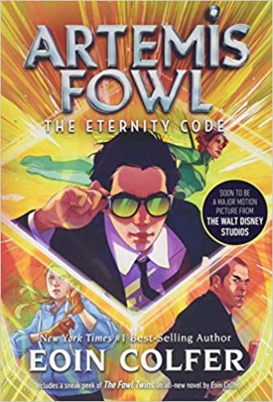 Book cover for "The Eternity Code" by Eoin Colfer