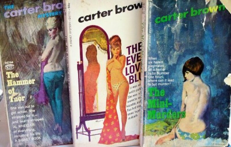 Book cover for "The Ever-loving Blues / Death of a Doll" by Carter Brown