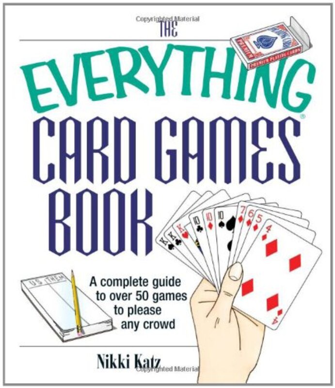 Book cover for "The Everything Card Games Book" by Nikki Katz