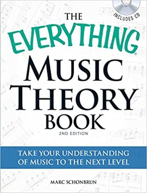 Book cover for "The Everything Music Theory Book" by Marc Schonbrun