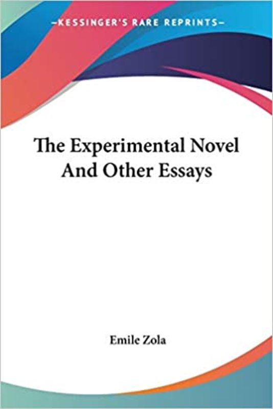 Book cover for "The Experimental Novel" by Émile Zola