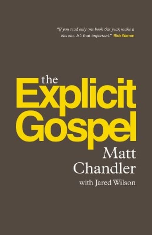Book cover for "The Explicit Gospel"