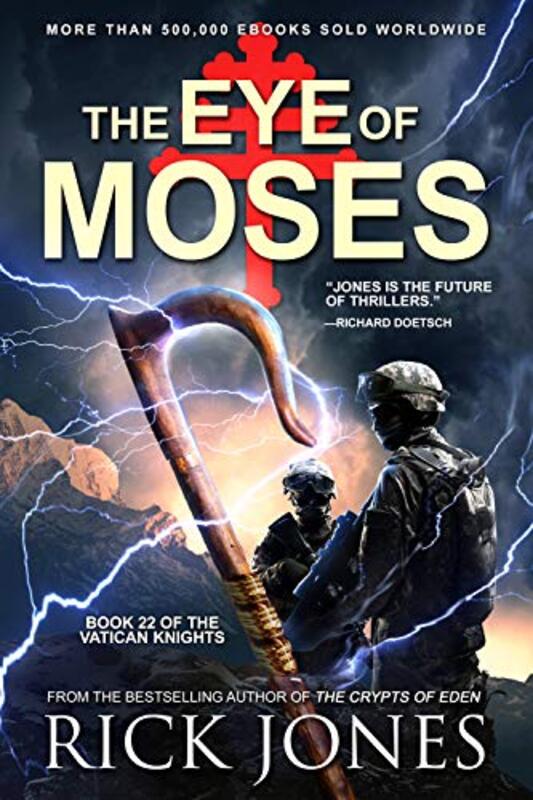 Book cover for "The Eye of Moses" by Rick Jones