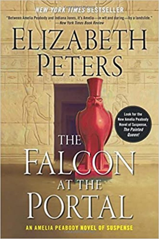 Book cover for "The Falcon at the Portal" by Elizabeth Peters
