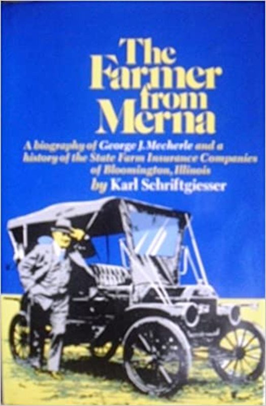 Book cover for "The Farmer from Merna" by Karl Schriftgiesser