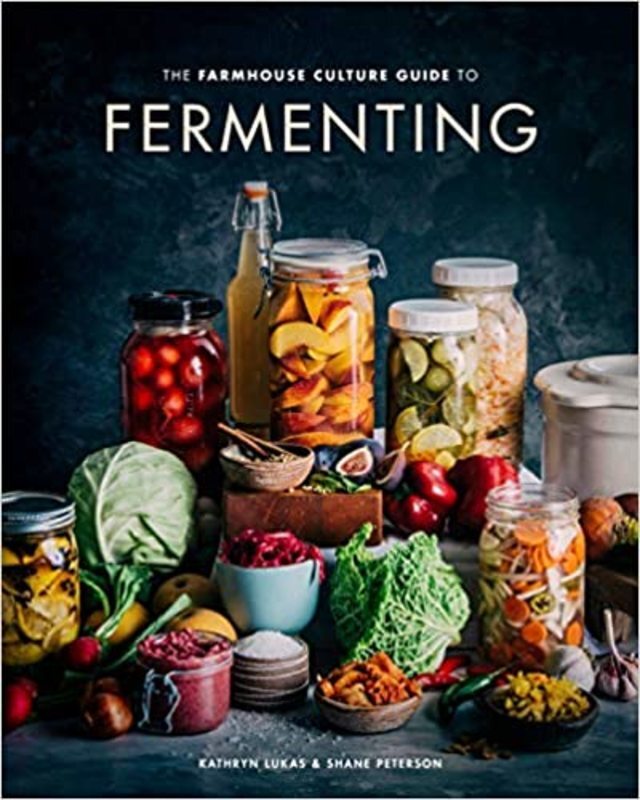 Book cover for "The Farmhouse Culture Guide to Fermenting" by Kathryn Lukas