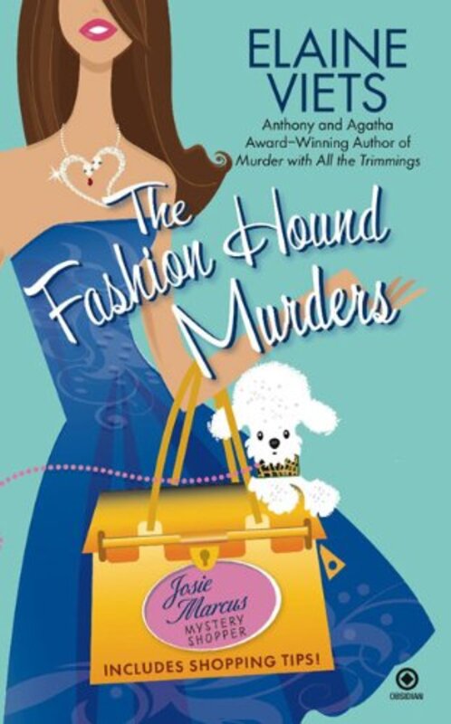 Book cover for "The Fashion Hound Murders" by Elaine Viets