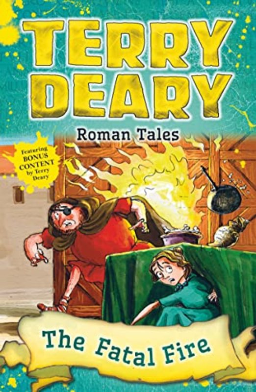 Book cover for "The Fatal Fire" by Terry Deary
