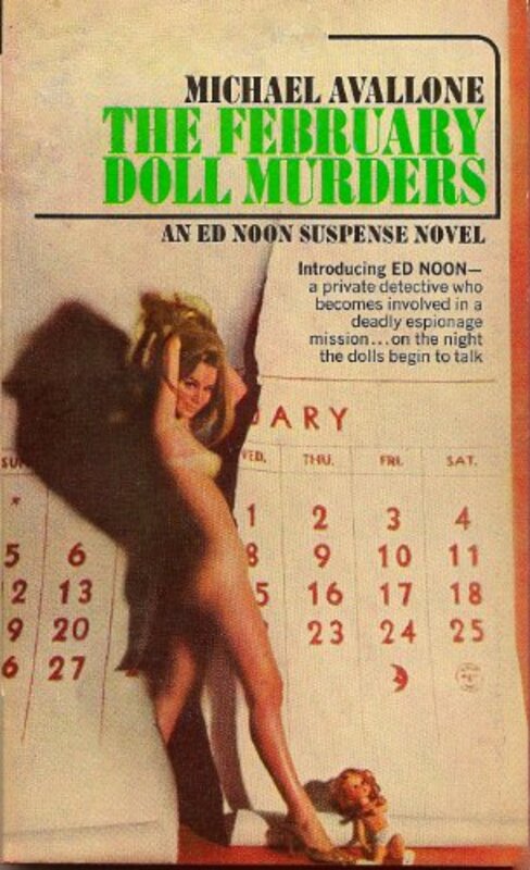 Book cover for "The February Doll Murders" by Michael Avallone