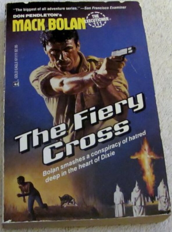 Book cover for "The Fiery Cross" by Don Pendleton
