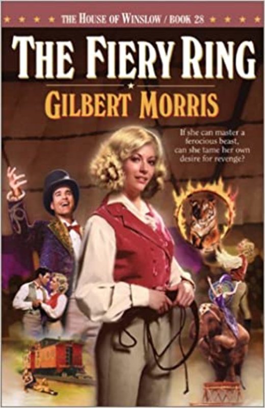 Book cover for "The Fiery Ring" by Gilbert Morris