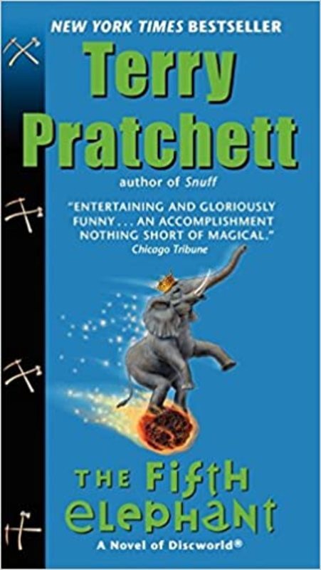Book cover for "The Fifth Elephant" by Terry Pratchett