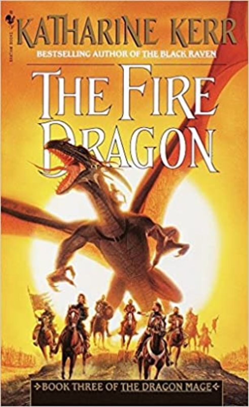 Book cover for "The Fire Dragon" by Katharine Kerr
