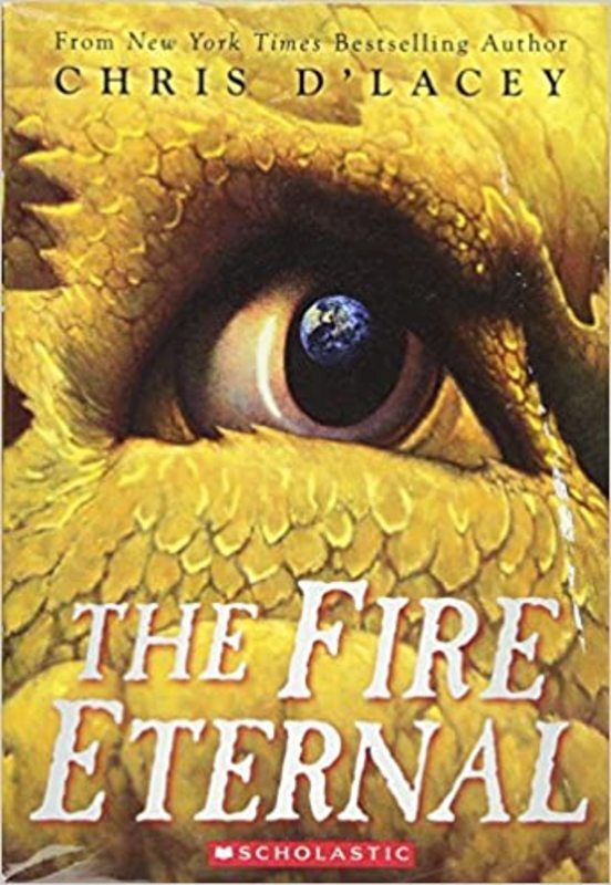 Book cover for "The Fire Eternal" by Chris d'Lacey
