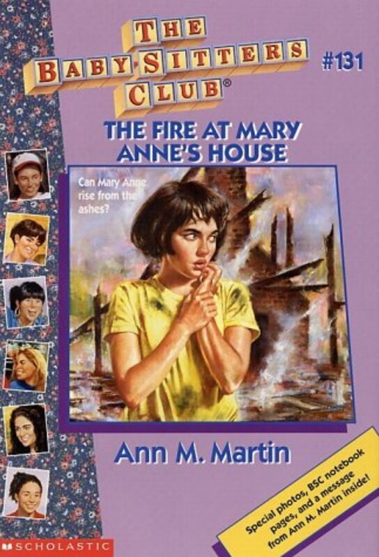 Book cover for "The Fire at Mary Anne's House" by Ann M Martin