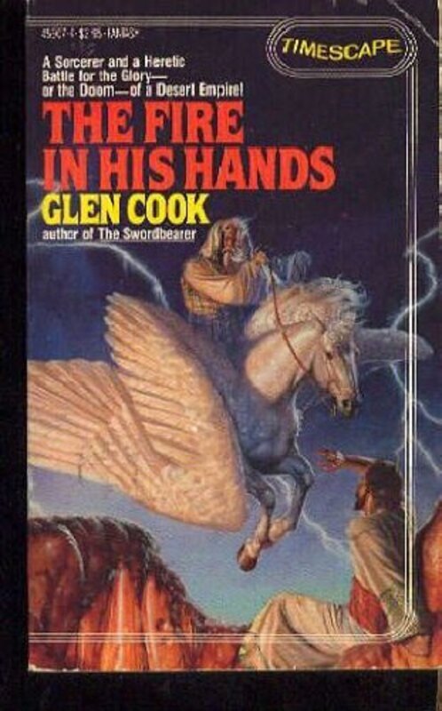 Book cover for "The Fire in His Hands" by Glen Cook