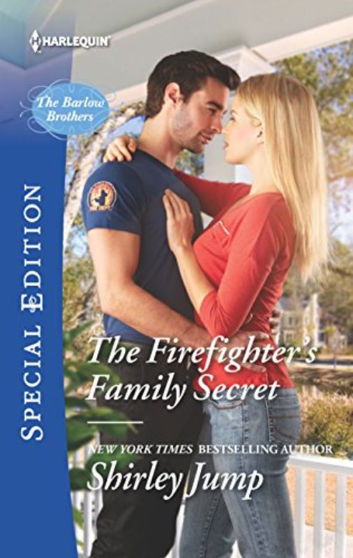 Book cover for "The Firefighter's Family Secret" by Shirley Jump