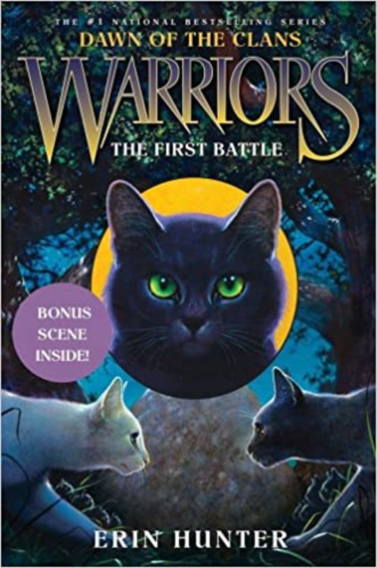 Book cover for "The First Battle" by Erin Hunter