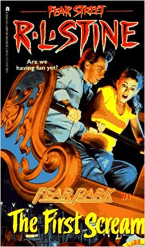 Book cover for "The First Scream" by R.L. Stine