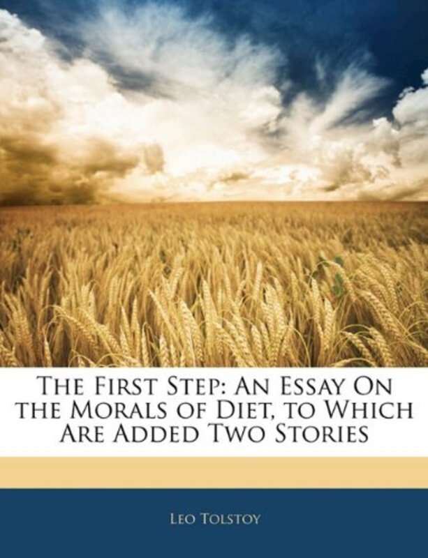 Book cover for "The First Step" by Leo Tolstoy