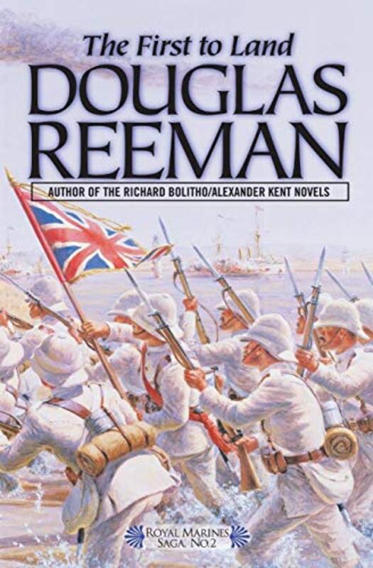 Book cover for "The First to Land" by Douglas Reeman