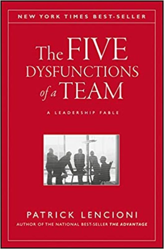 Book cover for "The Five Dysfunctions of a Team" by Patrick Lencioni