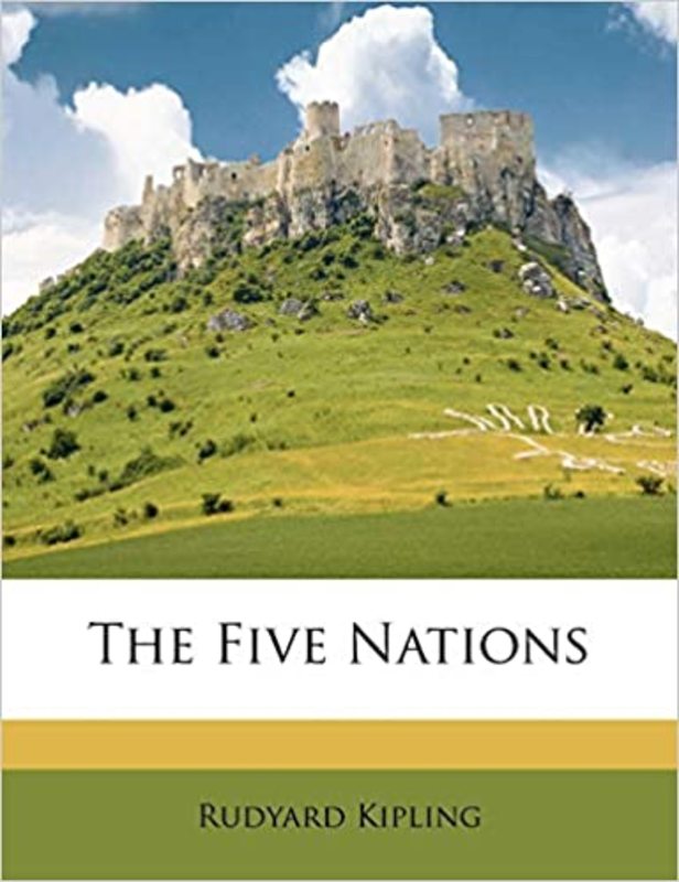 Book cover for "The Five Nations" by Rudyard Kipling